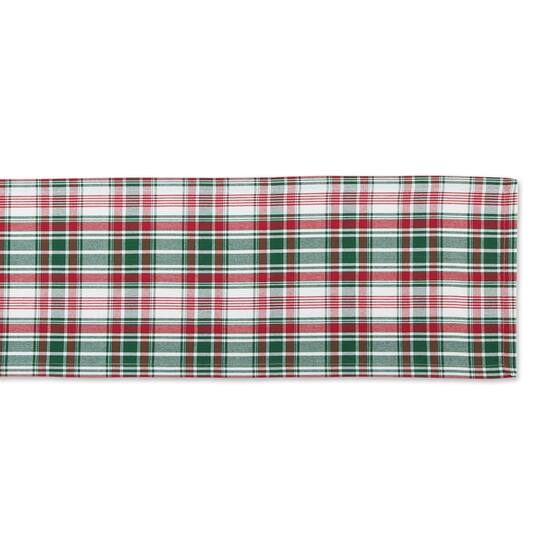 DII® 72" Yuletide Plaid Table Runner